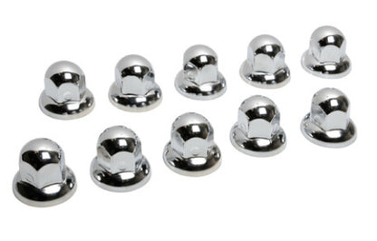 Stainless Steel Nut Covers 33mm 10 Pack