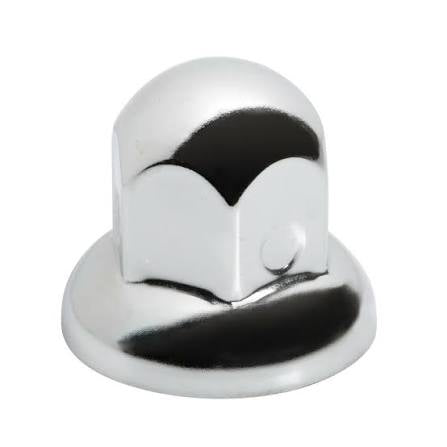 Dome, stainless steel nut covers, round head, 40 pcs set - 33 mm - Chrome
