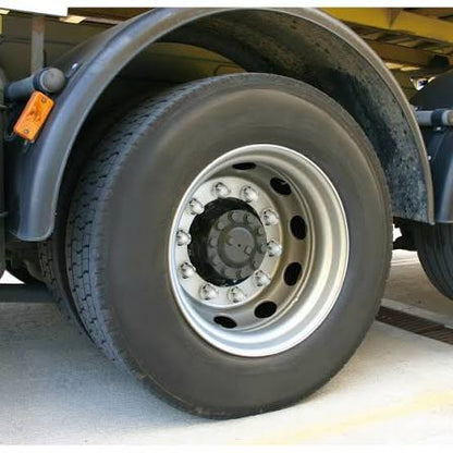 Dome, stainless steel nut covers, round head, 40 pcs set - 32 mm - Chrome